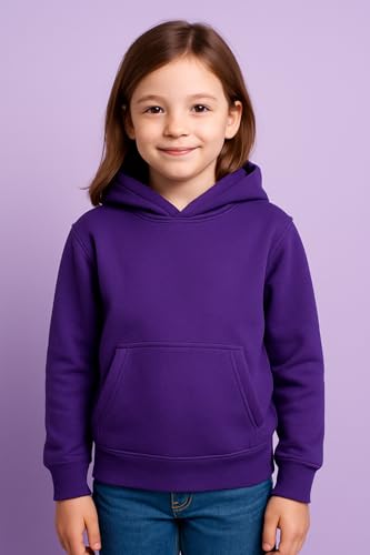 Sweat hoodie purple enfant 9-10 ans résistant aux lavages fréquents
