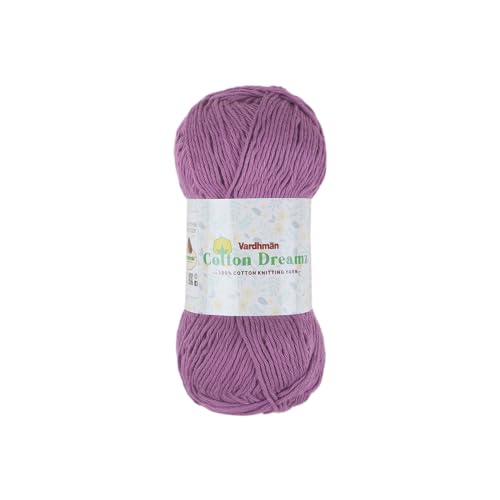 Image of Vardhman 100% Cotton Dreamz Light Weight Natural Thin Yarn | Pack-1 100g