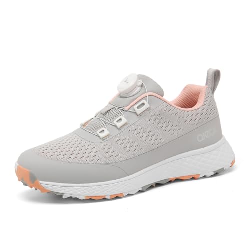 FJJLOVE Damen Golf Turnschuhe rutschfest Verstellbar Walking Gym Turnschuhe Atmungsaktiv Casual Leichte Damen Golfschuhe,Grau,34 EU FJJLOVE Damen Golf Turnschuhe rutschfest Verstellbar Walking Gym Turnschuhe Atmungsaktiv Casual Leichte Damen Golfschuhe,Grau,34 EU