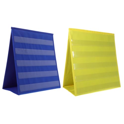 Structure triangulaire poches suspendues en tissu non tissé pliable pour classe