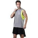 Tejido Transpirable: La camiseta hombre está hecha de tejido 100% poliéster. El tejido de malla ligero y suave también tiene en cuenta una buena transpirabilidad. La función de absorción de humedad le permite mantener su cuerpo seco y fresco en todo momento durante el ejercicio.