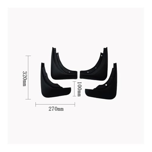 Bavettes pour auto luxe A8 3e Génération (2011-2017) - Garde-boue de pneu premium 4pcs