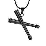 zeqingjw Rock Drumstick Cremation Jewelry Pendant Urn Necklace for Men Women Drummer Music...