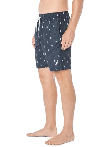 Nautica Men's Standard Quick Dry All Over Classic Anchor Print Swim Trunk3