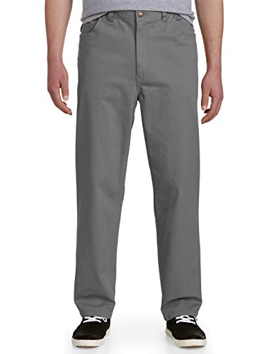 Harbor Bay by DXL Men's Big and Tall Continuous Comfort Pants Dark Grey x