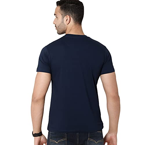 Image of Free Authority Mickey & Friends Printed Regular Fit Green Cotton Men's T-Shirt
