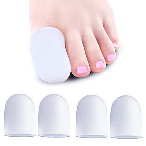 Protezione Dita Piedi, 4 Pezzi cappucci Copri dita in gel, Protezione Gel Dita per Prevenire Vesciche, Mais, Calli