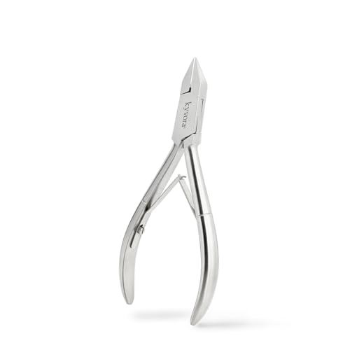 Pinze per unghie incarnite professionali, KYVORA, accessorio per pedicure e podologia, mascella triangolare appuntita, design tedesco di grandi dimensioni