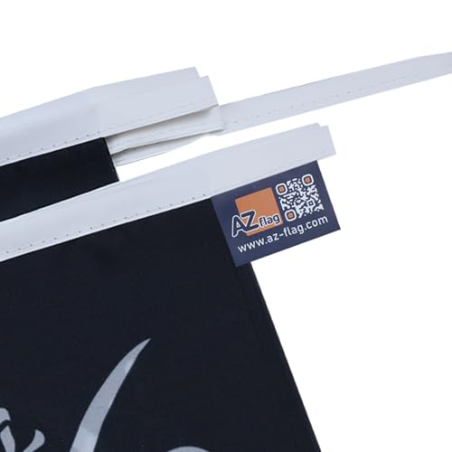 Image of AZ FLAG Pirate Jack Rackham 6 meters BUNTING Flag 20 flags 9'' x 6'' - Pirates STRING flags 15 x 21 cm