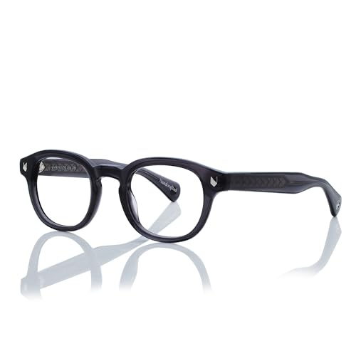 Image of Shisen Fox KITSUNE 2.0 Only Frame With Demo Lens | Oval Classic Eye Frames for Men & Women | Stylish Full Rim Specs Frame for Men | Premium Acetate Spectacles Unisex Fit