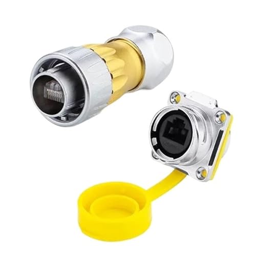 Prise IP67 anti-humidité connecteur circulaire Ethernet RJ45 métal contre la rouille réseau