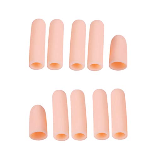 Serenable 40x Gel De Silicone Tubo De Dedo Macio Mangas Separadores Protetor Pés Alívio Da Dor