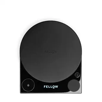 Fellow Tally Pro Studio Digital Coffee Scale - Precision Scale with Glass Top - Digital Kitchen Scale for Coffee & Small Goods up to 5 lbs - Measures in g, oz, lbs, & mm - Matte Black