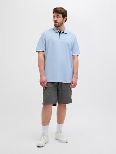 JACK & JONES Male Poloshirt Plus Size Einfarbig Poloshirt – Ansicht 3