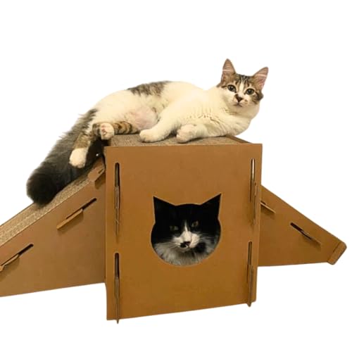 ARRANHADOR PARA GATOS COM DUPLA RAMPA ANTIESTRESS