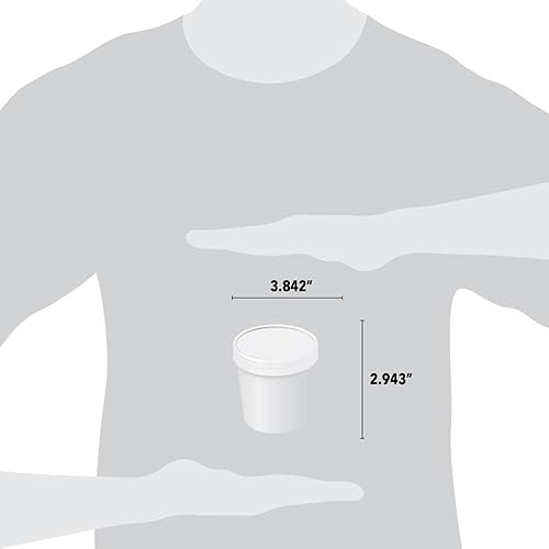 Miniatura 2 de UNIQ 250 recipientes de helado de 16 onzas y tapas con estampado de vaca, recipientes de papel para llevar para alimentos calientes o fríos,