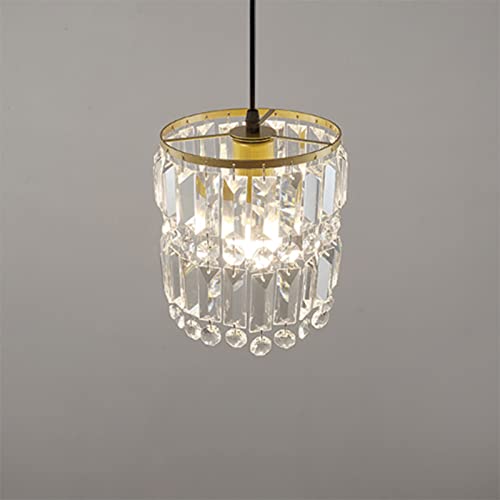 Lustre en cristal de luxe avec suspension moderne à une tête pour chambre