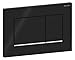 Geberit 115.883 Sigma 30 Dual Flush 1.6 / .8 GPF Actuator Plate, Black/Polished Chrome