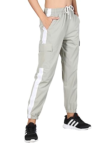 Image of CHKOKKO Women High Rise Sports Gym Track Pant Running Lower with Cargo Pocket