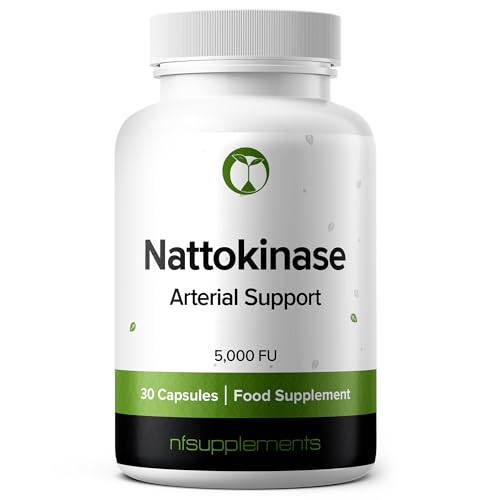 Nattokinase 5000 FU Capsules with Oregano & Motherwort | 3 Ingredient Formula for Arterial Support | 3rd Party Tested with Certificate of Analysis | Vegan | UK GMP Made | 30 Capsules (30)