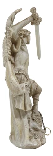 Estatua Religiosa Arcángel Miguel 5 pulgadas miniatura 5