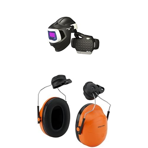 3M Adflo Powered Air Purifying Respirator HE System Speedglas Welding Helmet 9100 MP 37-1101-30iSW PELTOR Earmuff Assembly M-985 for Versaflo M-100 and M-300 Products