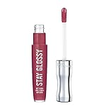 Rimmel Stay Glossy Lip Gloss - Non-Sticky and Lightweight Formula for Lip Color and Shine - 340 Captivate Me!, .18oz
