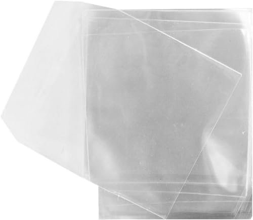 Peso: circa 200 gr. SQUADO - 100 bustine per CD e DVD trasparenti in plastica pvc con aletta di chiusura