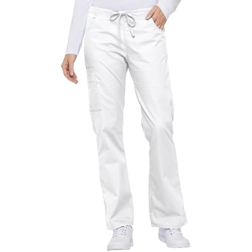 Dickies Women's Signature Mid Rise Drawstring Scrubs Cargo Pant