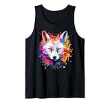 Photo Gallery colorful arctic fox wildlife amante degli animali splash art canotta Photo Gallery colorful arctic fox wildlife amante degli animali splash art canotta
