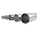 1-1/2" OD 304/304L Stainless Steel Tubing, Welded, 16 Gauge (.065) - 2' Length