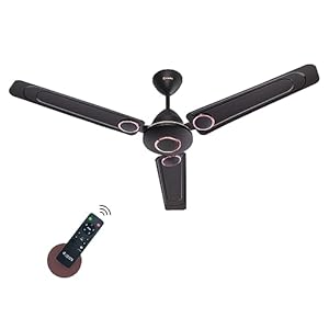 Candes Spiral Energy Saving Designer 1200 mm / 48 inch Anti-Rust BLDC Ceiling Fan With Remote (2 Years Warranty) (Coffee Brown)
