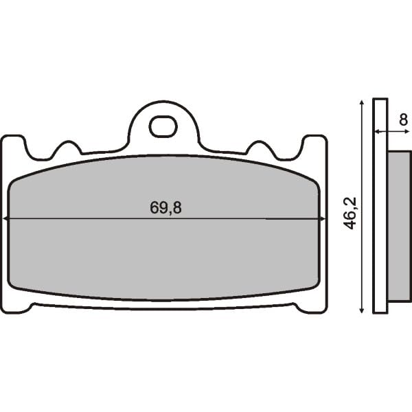 Plaquettes de frein frittées pour rouler en Suzuki Cobra 250cc
