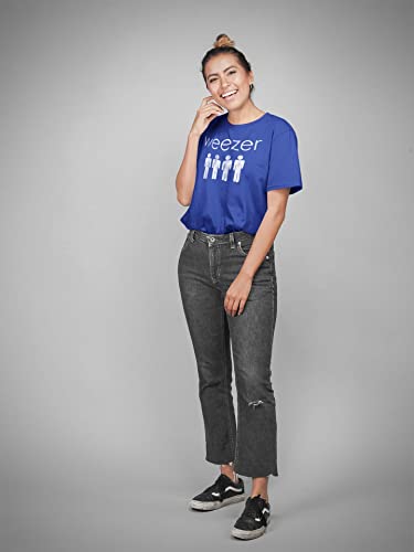 Weezer Rock Band Four Dudes Adult Short Sleeve T-Shirts Graphic Tees