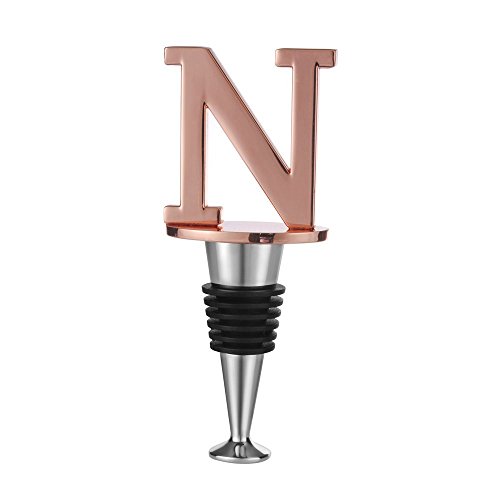 Miicol Wine Stopper, Prosecco Stopper, Wine Bottle Stopper, Letter N