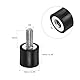 sourcing map 6 Stück M4 Gummilager Stecker/Buchse Stoßdämpfer für Motor Generator Kompressor Garage Umkehrpumpe Aufprall Luftgenerator Spulen, D10mmxH10mm