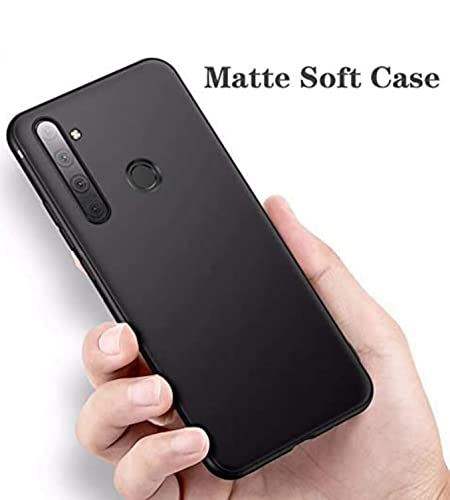Image of Mobile Back Cover Case for Realme 5 Pro (Silicone Case|CameraProtection|Black SC1510)