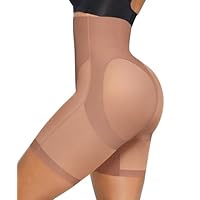 SHAPELLX Shapewear for Women Tummy Control Waist Cincher Girdle Butt Lifting Shapewear Seamless Body Shaper Shorts Brown