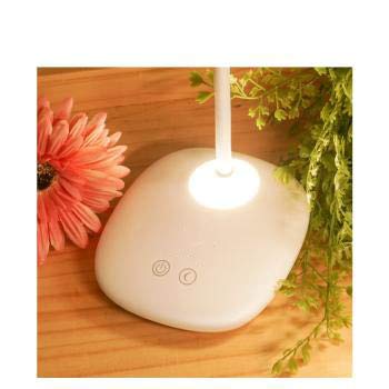 Image of IDOLESHOP Rechargeable LED Touch On /Off Switch Desk Lamp Children Eye Protection USB Charging (Standard, Round, White)
