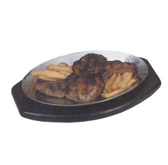 American Metalcraft PLA912 Sizzle Platter, Aluminum, 9" W, 12-1/2" L