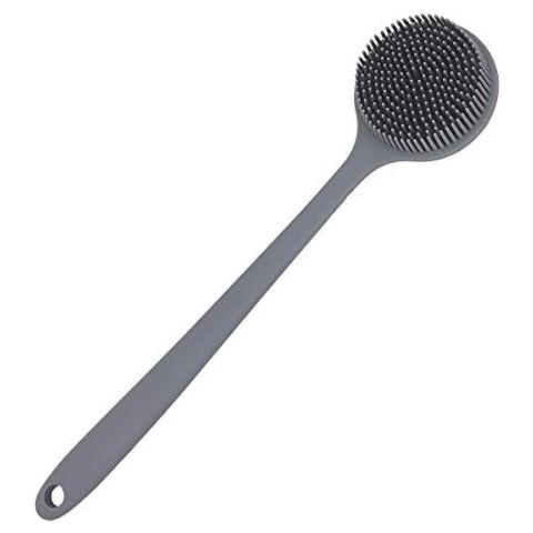 DNC Silikon-Rückenschrubber für Dusche, Badewanne, Körperbürste mit langem Griff Cover