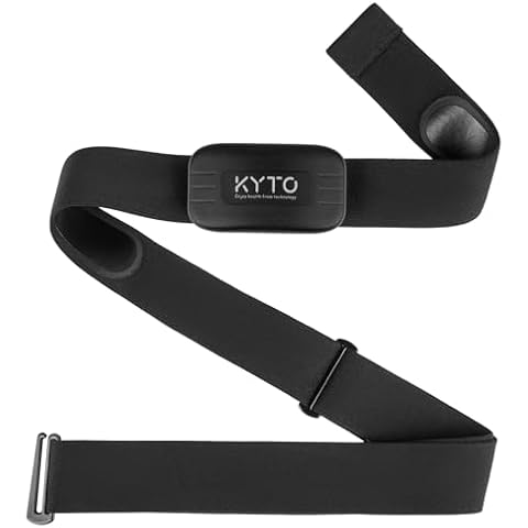 KYTO Heart Rate Monitor Chest Strap, ANT+/ Bluetooth, Compatible with iOS/Android APPs, Cycling/Yoga/Basketball/Running/Fitness Exercise/Boxing Cover