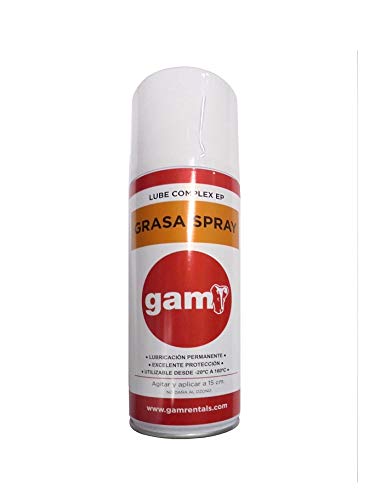 GAM Grasa Líquida En Spray. Lubricante Para Cadenas, Rodamientos. Uso Industrial, Profesional y Doméstico. Spray De 400 ml