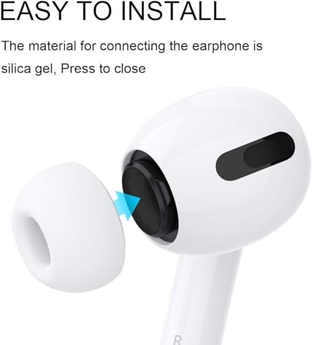 Image of Sounce Silicone Replacement Ear Tips Compatible with Apple AirPods Pro 2 & Airpods Pro, Anti-Slip Eartips, Tighter Seal, Fits in The Charging Case, (Small Size) (1 Sets, 2Pc) - White