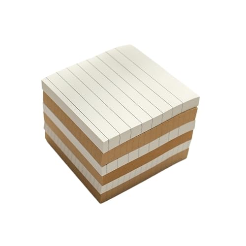 Bloc-notes autocollantes kraft ligné lot de 18 fournitures scolaires papeterie bureau