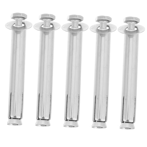 HEALEEP 5piezas Tornillos De Expansión Para Cargas Pesadas y Mampostería Con Anclajes De Tuerca Clavos Para Instalación Rápida y Uso Carreteras y Concreto