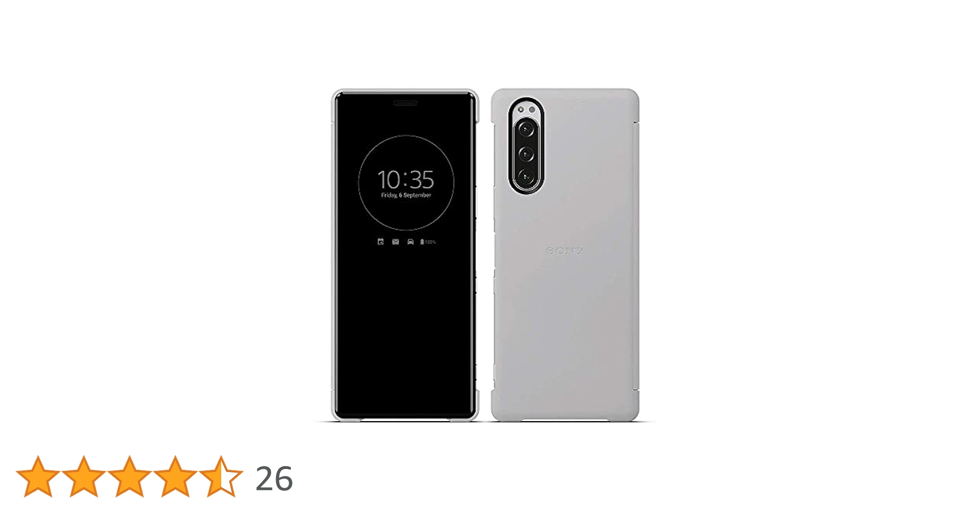 Amazon.co.jp: SCVJ10JP/H(グレー) Xperia 5用 Style Cover View