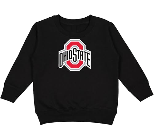 Future Tailgater Ohio State Buckeyes LOGO Baby/Toddler/Youth Boys and Girls Crewneck Sweatshirt - Black (US Age 5 Years 6 Years Black)