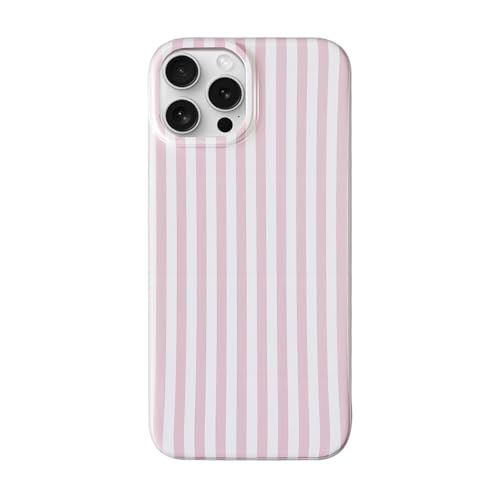 Finyosee for iPhone 13 Pro Max Case Cute Fashion Striped Aesthetics Design Shockproof Soft TPU Slim Camera Protection for Women Girls-Pink by Finyosee - Used condition - US$6.06