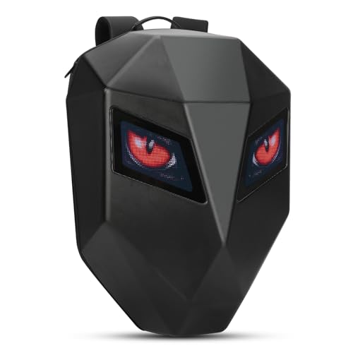 19-Inch LED Waterproof Motorcycle Backpack, Laptop Bag, Helmet Bag, LED Hard Shell, Custom Screen, Cycling/Camping